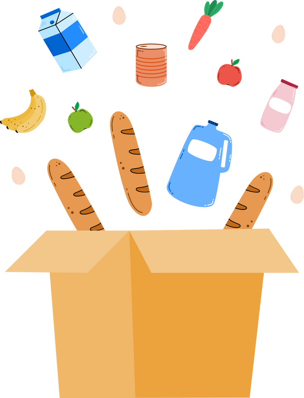 Food Donation Illustration